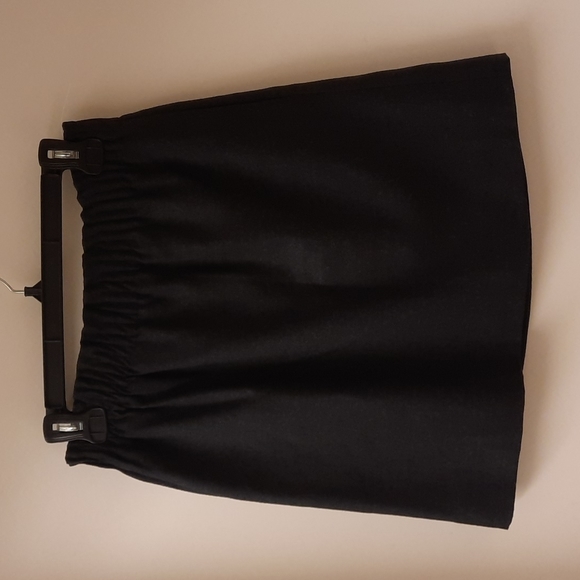 J. Crew Black Sidewalk Wool Blend Elastic Waist Skirt - Picture 5 of 10